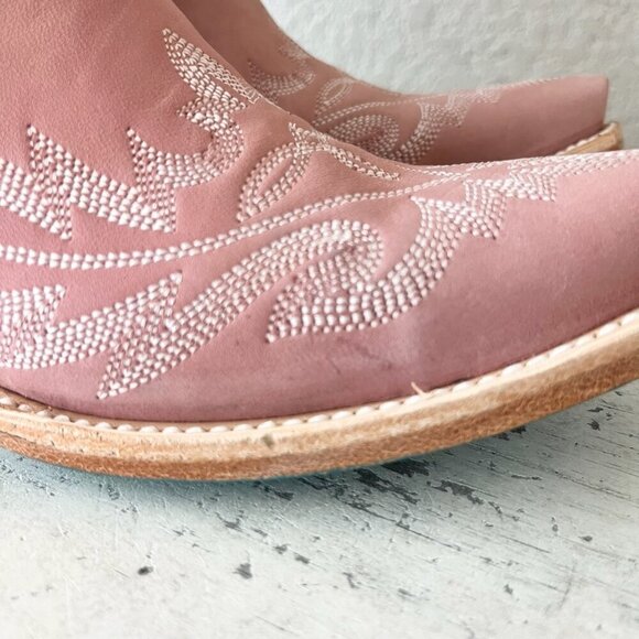 Lane LEXINGTON Over the Knee Womens Cowboy Boots 7 Pink Western Cowgirl Lace up - Picture 3 of 15